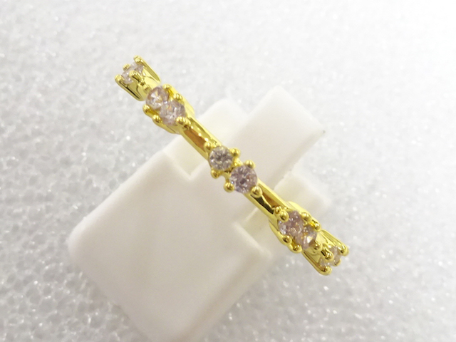 JAPANESE KIMONO / ANTIQUE CRYSTAL RING (SIZE 18)